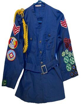 Vtg Culver Military Academy Uniform Jacket Patches Belt Cord Waterbury Buttons